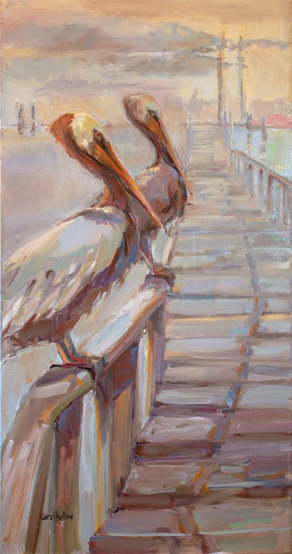 Afternoon Lookout 48" x 24" Oil on LInen View at Rita Durio and Associates in Lafayette https://www.facebook.com/RDAinteriors/