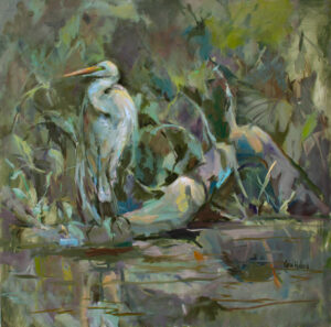 Geraldine Moonlighting 36" x 36" Oil on LInen