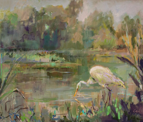 Geraldine Looking for Groceries 30" x 48" Oil on Linen