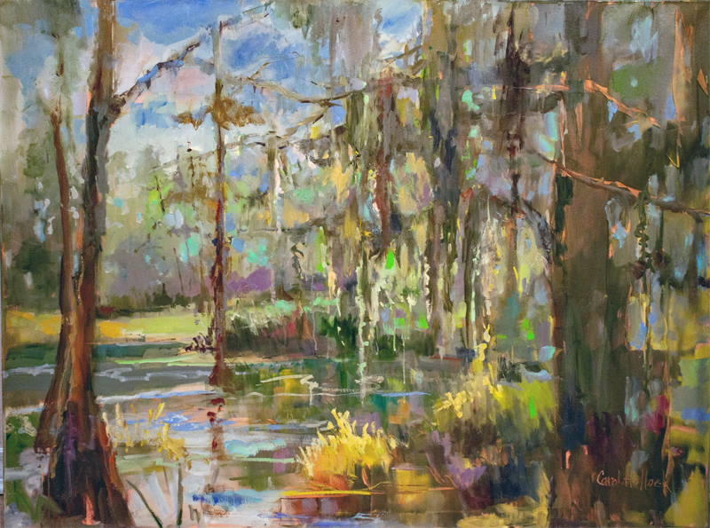 Lily Pads 30" x 20" Oil on Linen