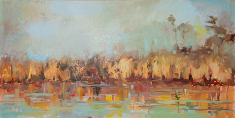 Lily Pads 30" x 20" Oil on Linen