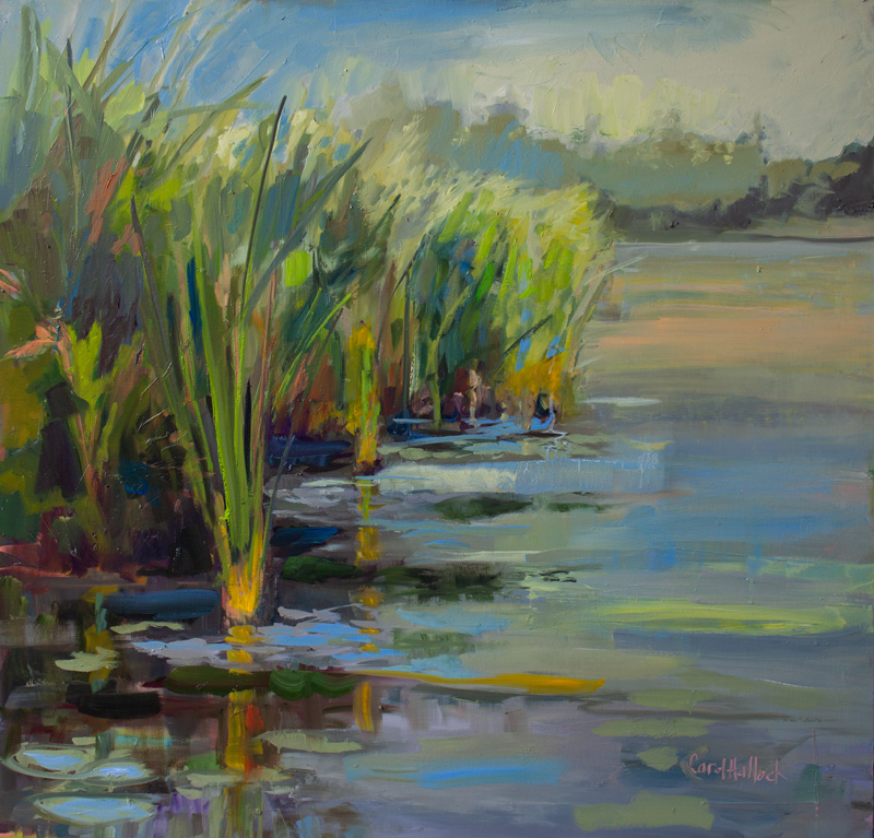 Lily Pads 30" x 20" Oil on Linen
